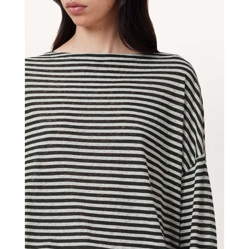 AllSaints Rita Relaxed Fit Striped T-Shirt image number 2